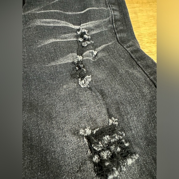 RGSTR Kid’s Black Distressed Skinny Jeans (Size 7) - Picture 6 of 7